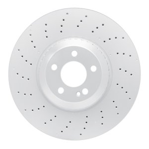 Mercedes-Benz E53 AMG Brake Rotor (1) - Front - R1 Concepts - GEOSPEC Coated Rotor - Drilled - `19-`23